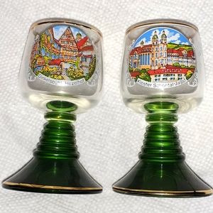 Vintage E&A Neudenau Bockling glasses